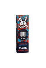 GEEK'D Geek'd Delta 8-THCO Live Resin King Louis Gas Indica Ghost Train Haze Sativa Disposable Cartridge 2.5gr