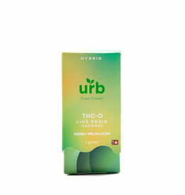 URB URB THCO Live Resin Honey Melon Kush Hybrid Cartridge 1gr