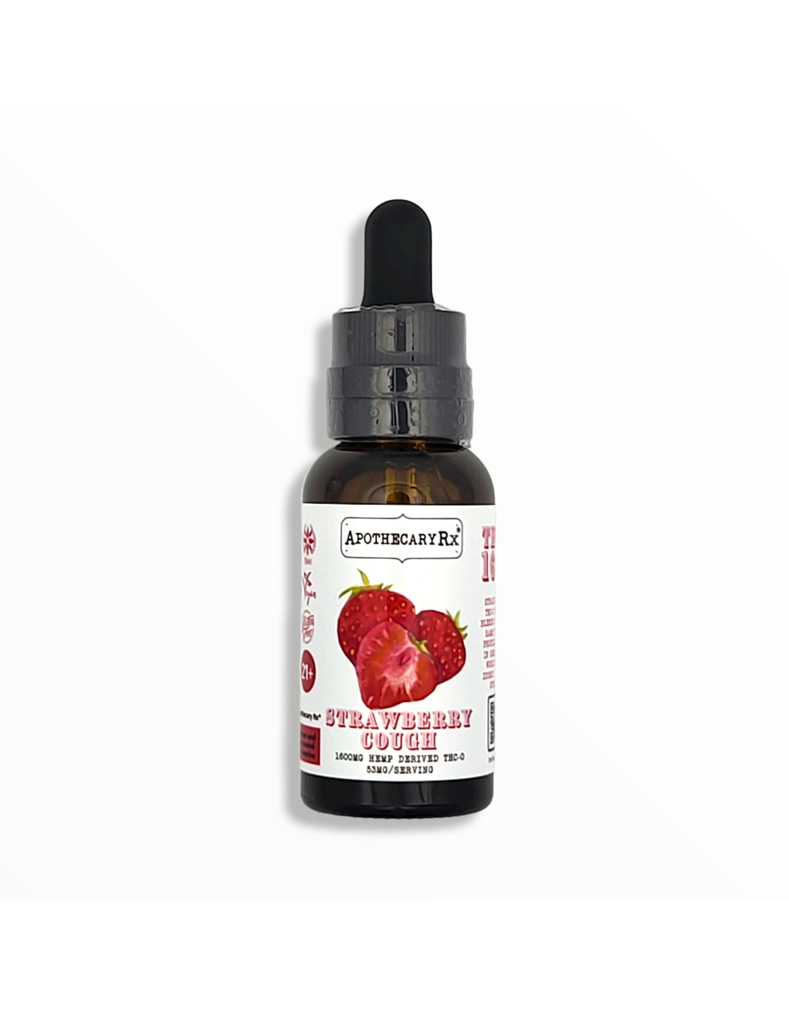 Apothecary Rx Apothecary Rx THCO Strawberry Cough Sativa Elixir 1600mg 30ml