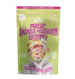 URB URB Magic Amanita Mushroom Watermelon Gummies 3ct
