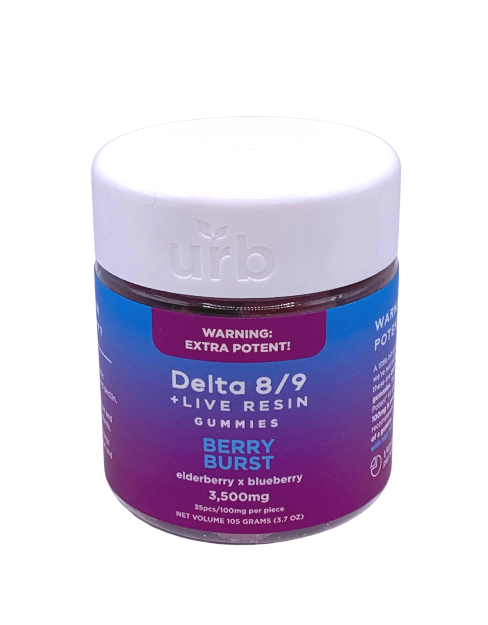 URB URB Delta 8/9 Berry Burst Live Resin Gummies 100mg 35ct