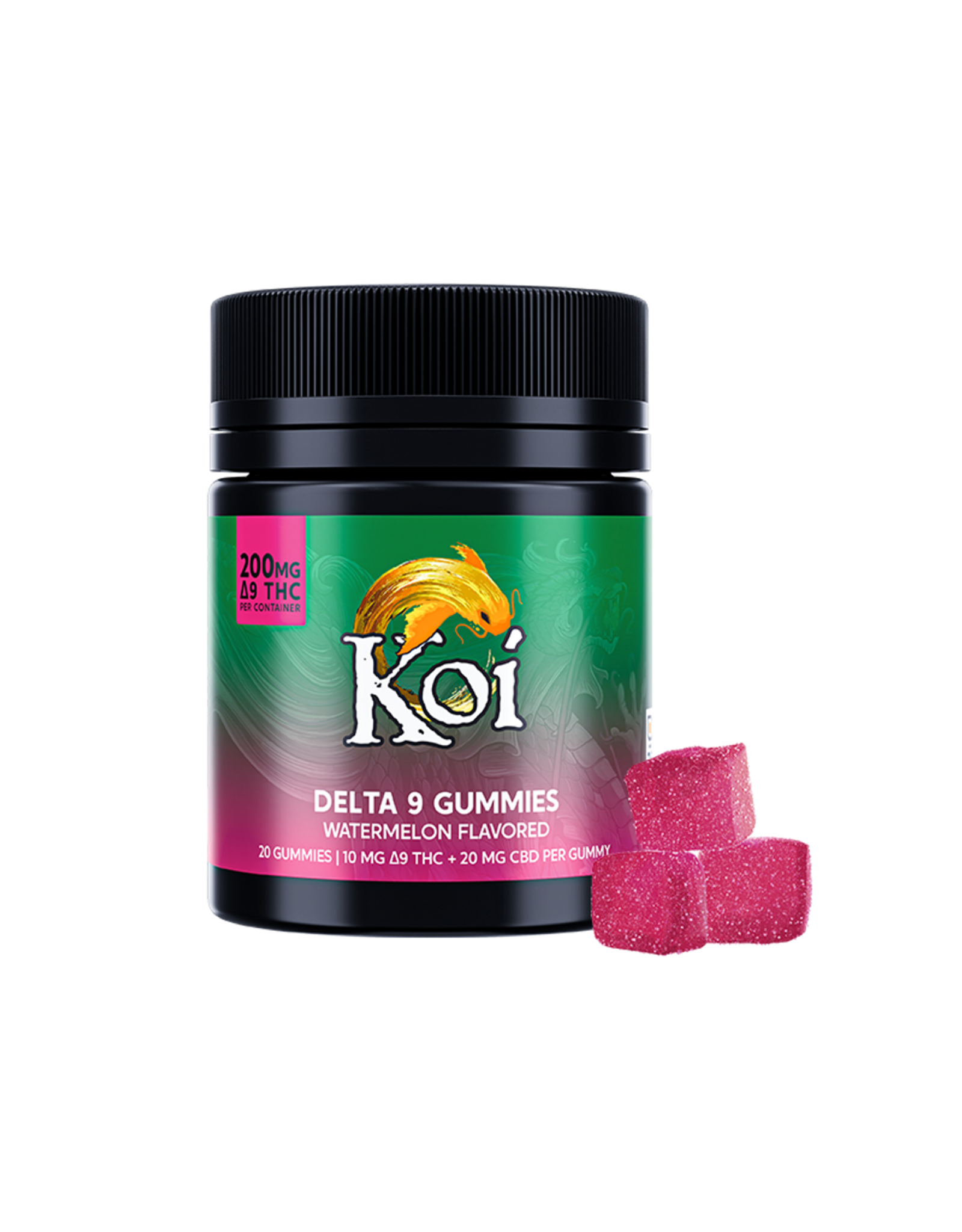 Koi Koi Delta 9 CBD 1:2 Watermelon Gummies 30mg 20ct