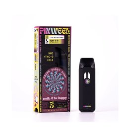 Pinweel Pinweel Delta 11 THC-O HHC  Granddaddy Purple Hybrid Live Resin Rechargeable 3g