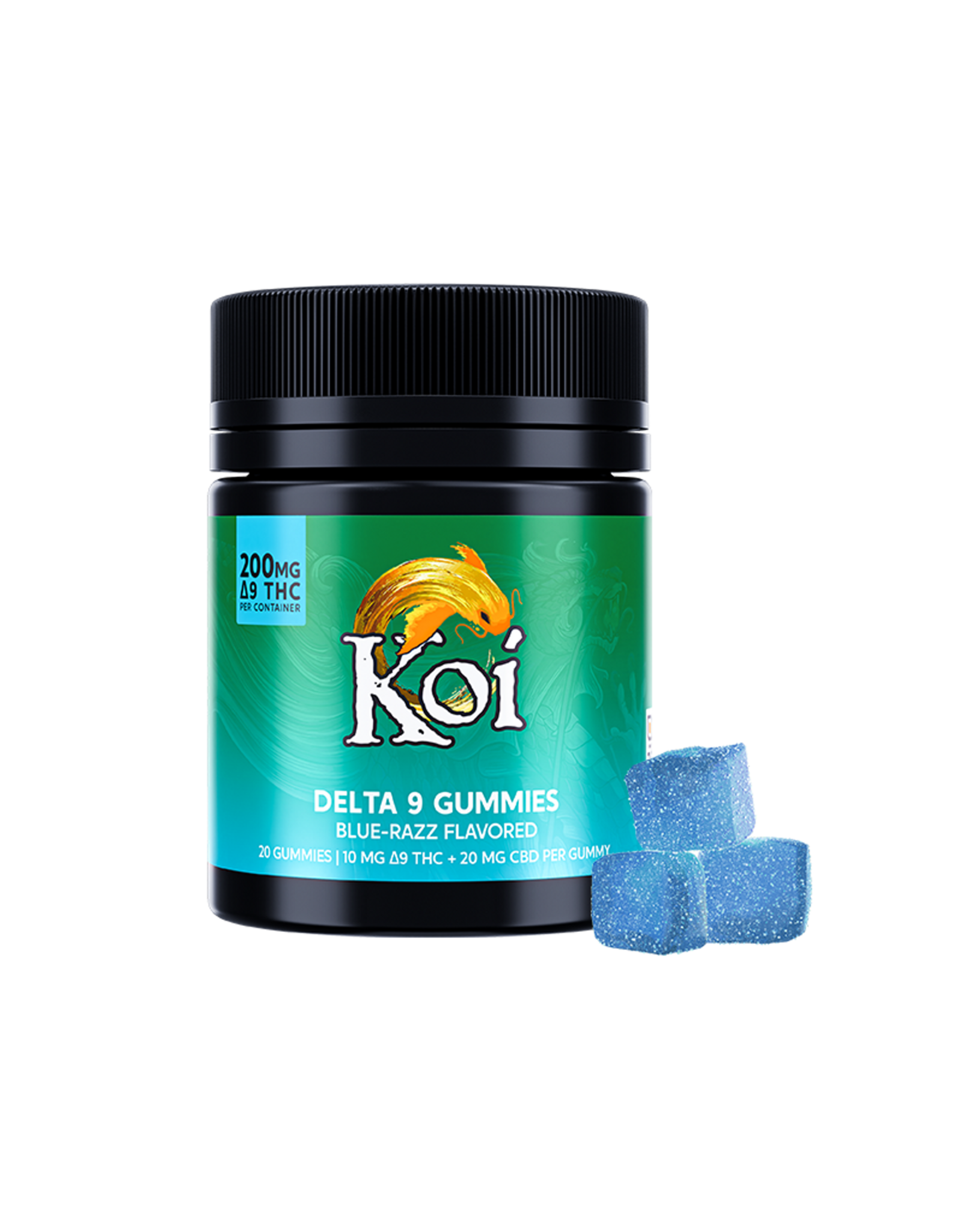 Koi Koi Delta 9 CBD 1:2 Blue Razz Gummies 30mg 20ct