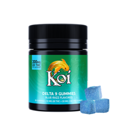 Koi Koi Delta 9 CBD 1:2 Blue Razz Gummies 30mg 20ct