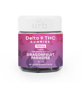 URB URB Delta 9 THC Dragonfruit Paradise Vegan Gummies 10mg 30ct