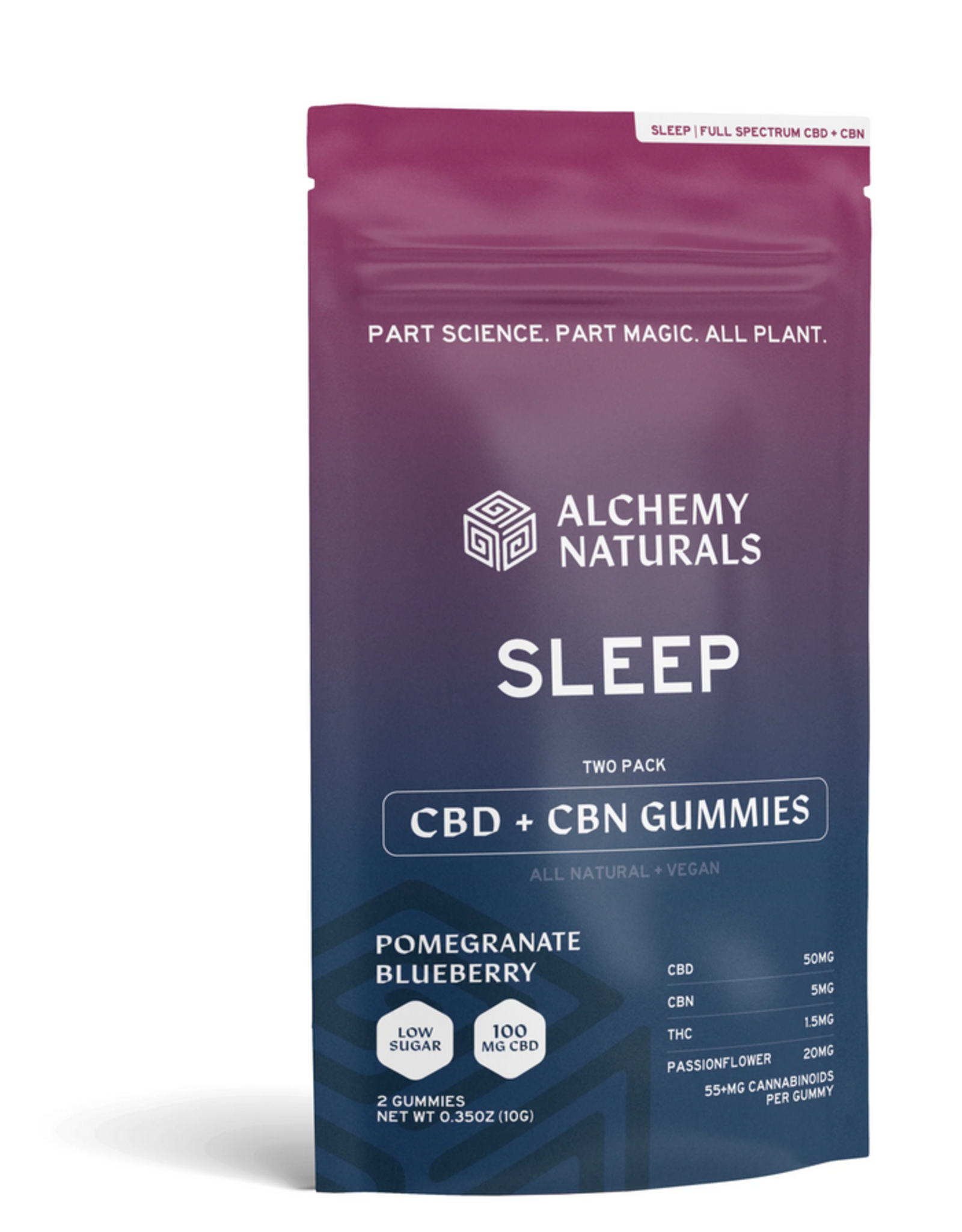 Alchemy Naturals Alchemy Naturals CBD + CBN Full Spectrum Sleep Gummies 55mg 2ct
