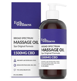 Erth Erth Wellness CBD Massage Oil 1500mg 8oz