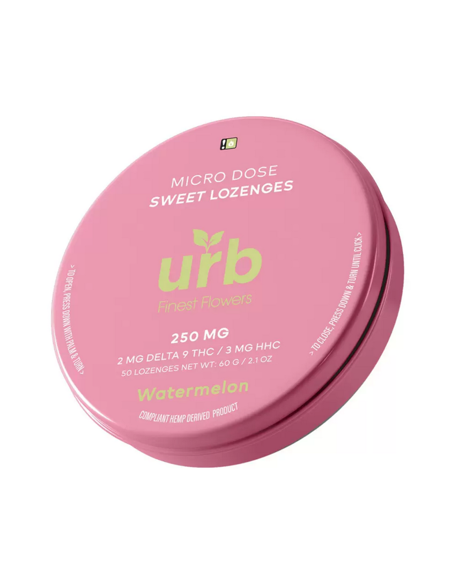 URB URB Delta 9 HHC Watermelon Microdose Lozenges 5mg 50ct