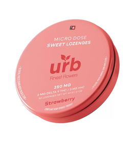 URB URB Delta 9 HHC Strawberry Microdose Lozenges 5mg 50ct