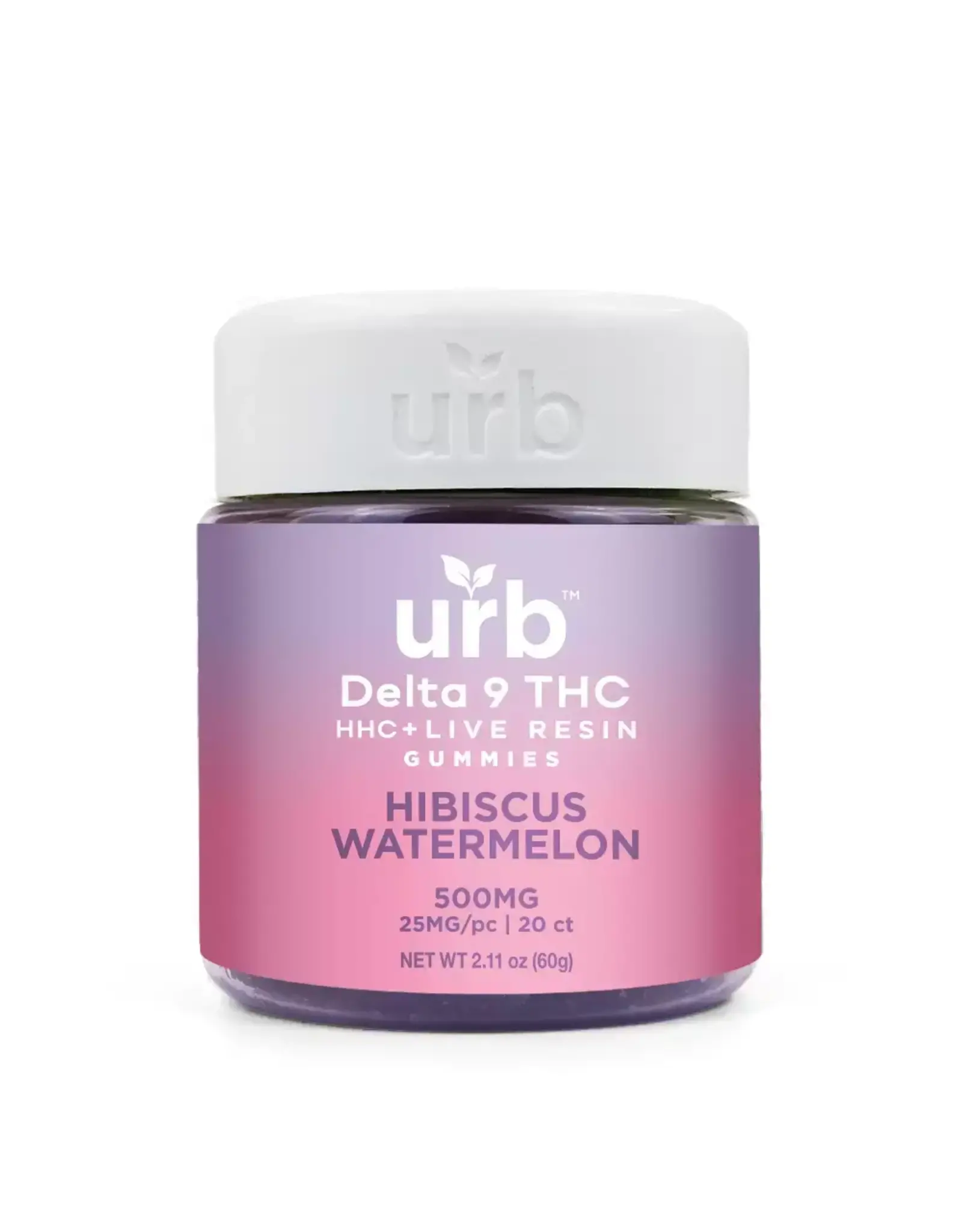 URB URB Delta 9 HHC Hibiscus Watermelon Gummies 25mg 20ct