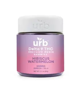 URB URB Delta 9 HHC Hibiscus Watermelon Gummies 25mg 20ct