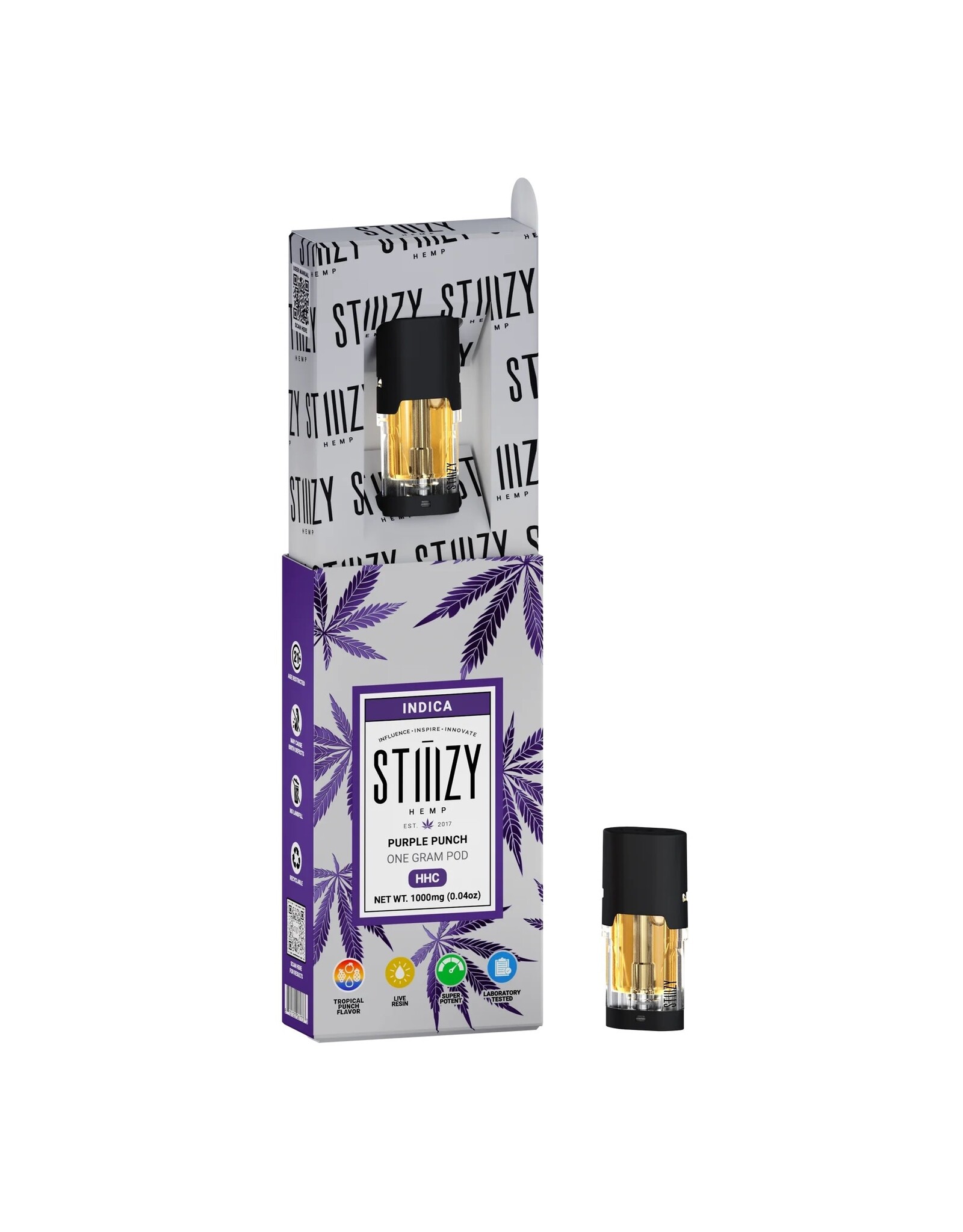 Stiiizy Stiiizy X HHC Purple Punch Pod Indica 1g