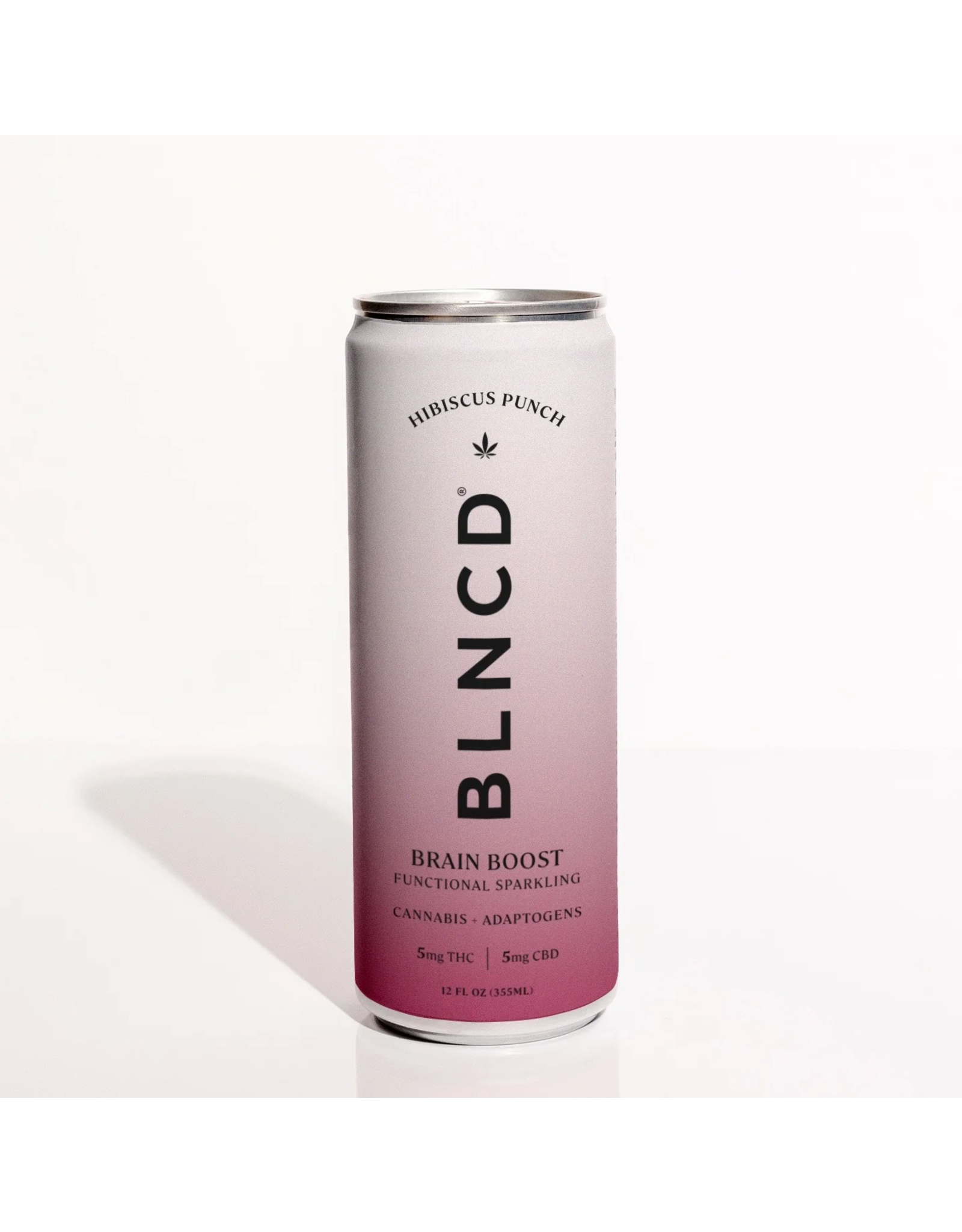 BLNCD Delta 9 Brain Boost Hibiscus Punch Sparkling Water Delta 9 5mg CBD 5mg 12floz
