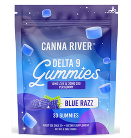 Canna River Canna River Delta 9 CBD 1:2 Blue Razz Gummies 30mg 30ct