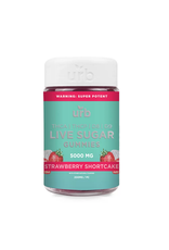 URB URB THCA THCP Delta 8 Delta 9 Live Sugar Strawberry Shortcake Gummies 200mg 25ct