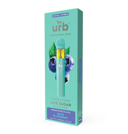 URB URB Delta 8- THCA THCP Live Sugar Sour Blueberry Sativa /Hybrid Disposable Cartridge 3gr