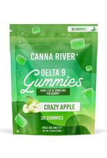 Canna River Canna River Delta 9 10mg CBD 20mg  Crazy Apple Gummies 30mg 30ct