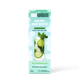 URB Incredibles by URB Delta 8 THCA CBG Frozen Mint Mojito Hybrid Disposable 3gr