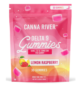 Canna River Canna River Delta 9 CBD 1:2 Lemon Raspberry Gummies 30mg 30ct