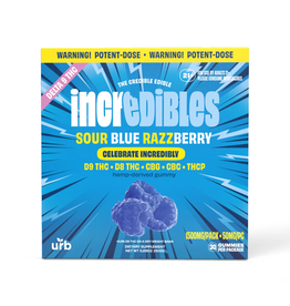 Incredibles by URB Incredibles by URB Delta 8/Delta 9 CBG  Sour Blue Razz Gummies 50mg 30ct