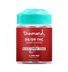 Diamond by URB Diamond by URB Delta 8 Delta 9 Black Cherry Soda Vegan Gummies 100mg 35ct