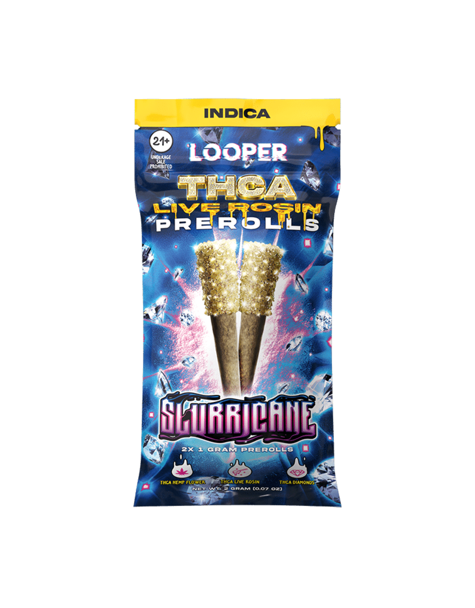 Looper Looper THCa Slurricane Indica Pre-roll 1g 2ct