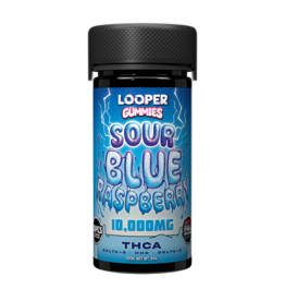 Looper Looper THCa Delta-9 HHC Delta-8 Sour Blue Raspberry Gummies 500mg 20ct