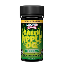 Looper Looper Live Badder THCa Delta-9 HHC Delta-8 Green Apple OG Gummies 500mg 20ct