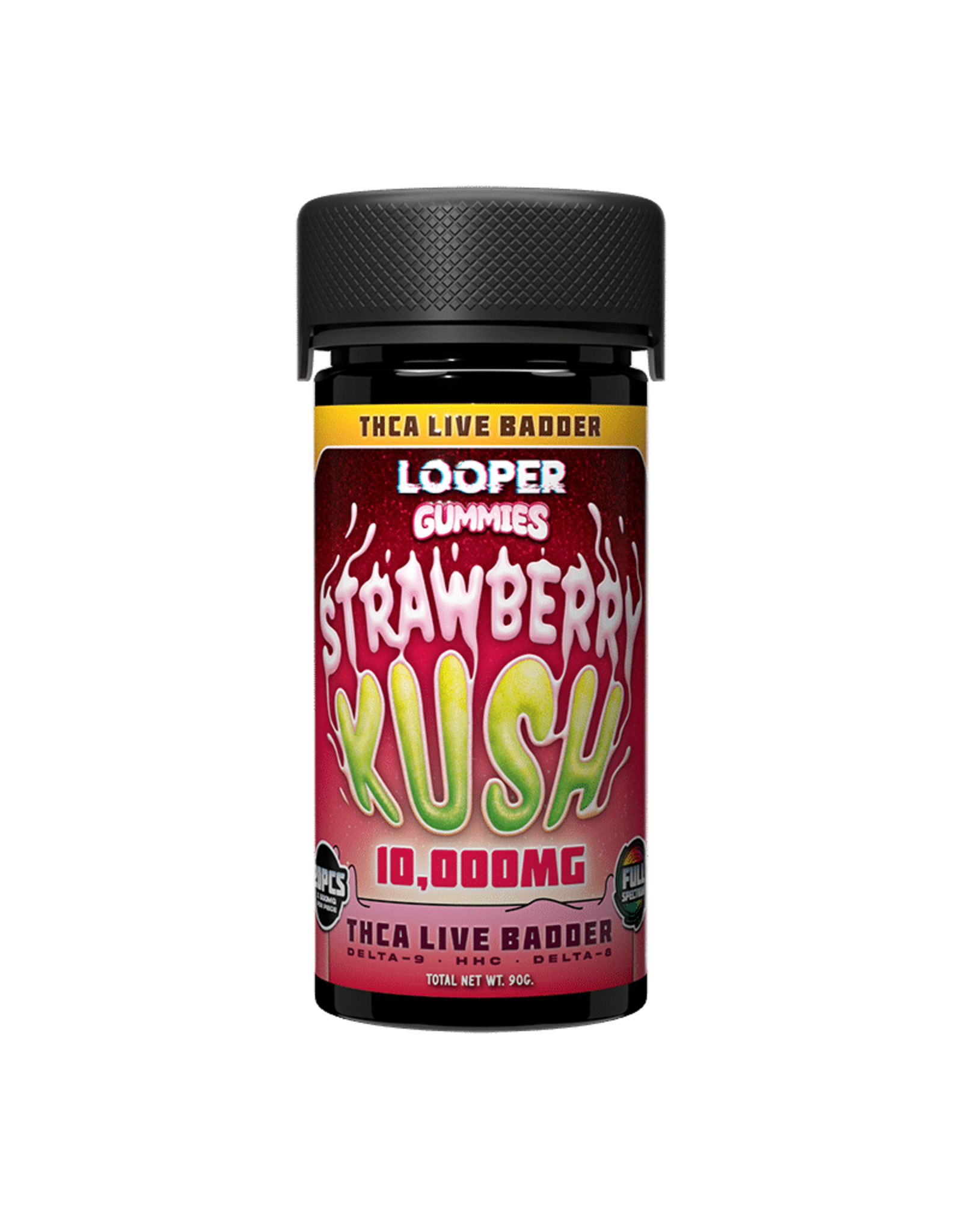 Looper Looper Live Badder Strawberry Kush Gummies 500mg 20ct