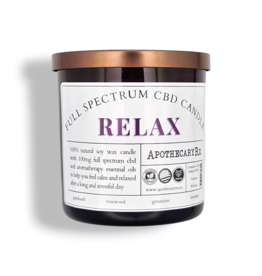 Apothecary Rx Full Spectrum CBD Aromatherapy Candle RELAX 100mg 8oz