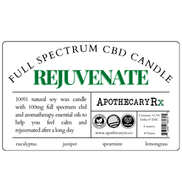 Apothecary Rx Apothecary Rx Full Spectrum CBD Aromatherapy Candle REJUVENATE 100mg 8oz
