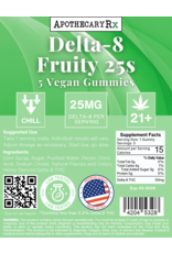 Apothecary Rx Apothecary Rx Delta 8 Fruity 25s Vegan Gummies 25mg 5ct