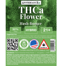 Apothecary Rx Apothecary Rx THCa Flower Hash Burger Hybrid 32% 3.5g