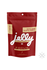 Jelly Jelly Delta 9 CBG 1:4 Focus Hybrid Peach Pomegranate Gummies 25mg 40ct