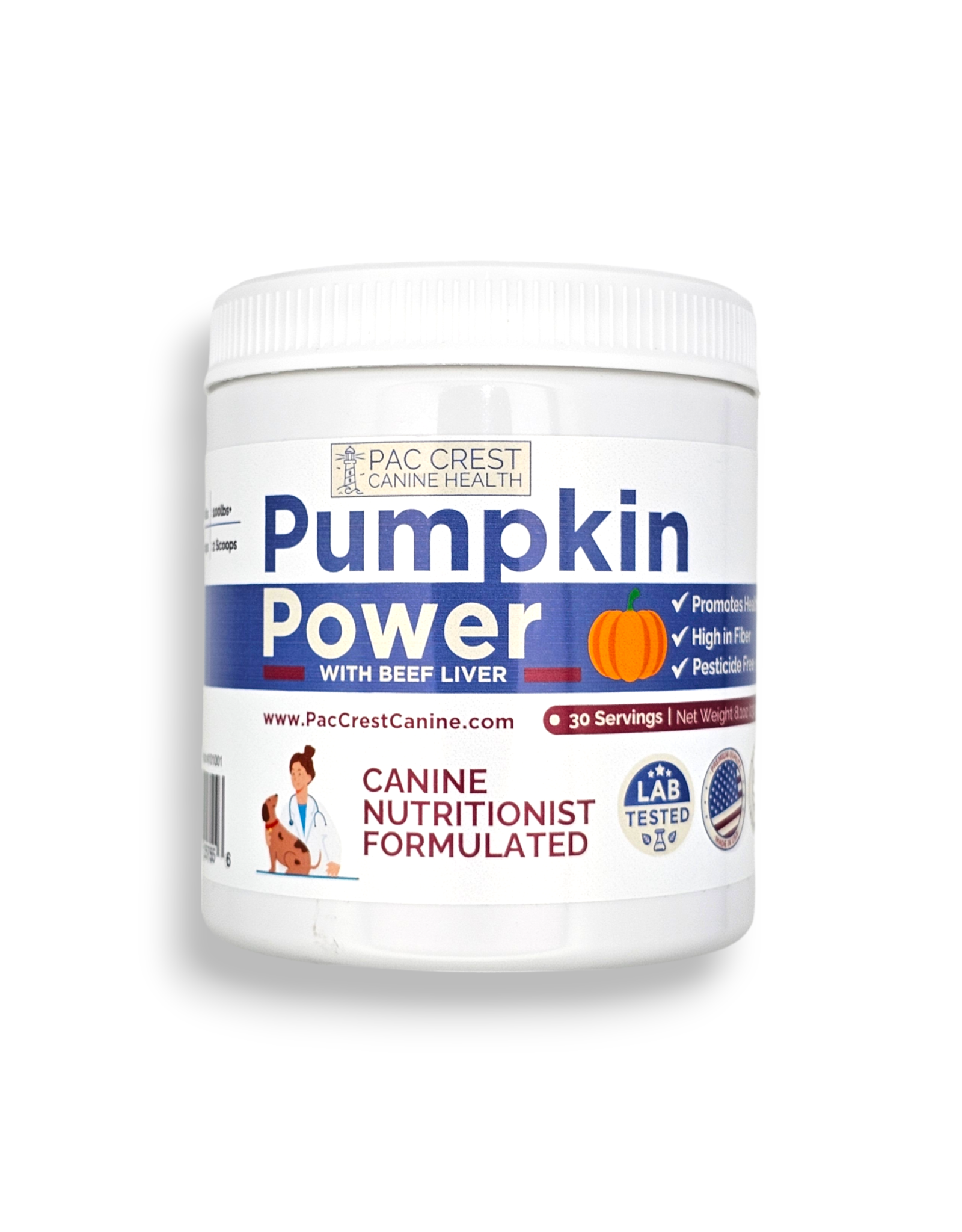 Pacific Crest Pac Crest Pumpkin Power Powder for Dogs 8.1oz