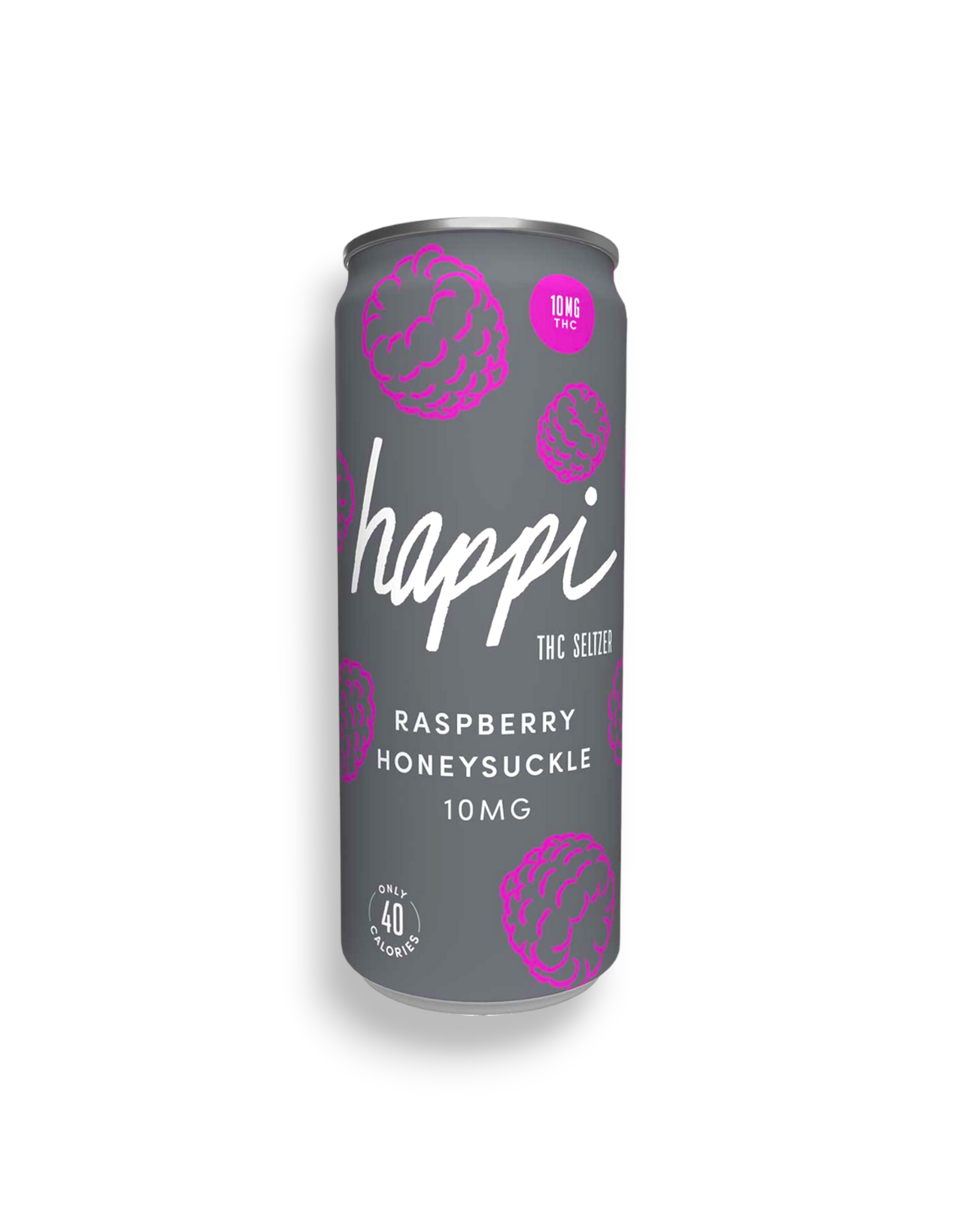 Happi Happi Delta 9 Raspberry Honeysuckle Seltzer 10mg 12oz