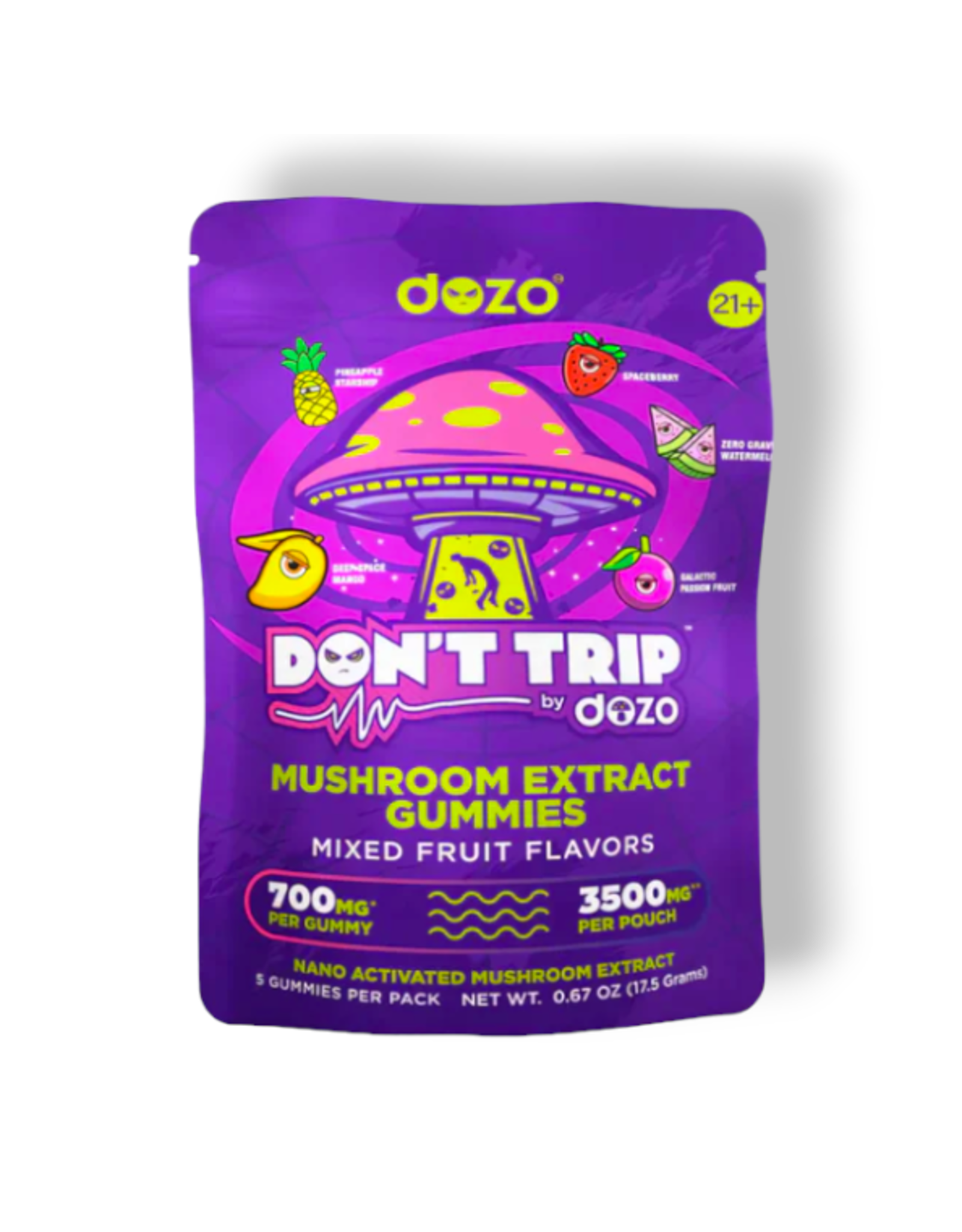 Dozo Amanita Muscaria Dont Trip Mushroom Gummies 500mg 5ct Apothecary