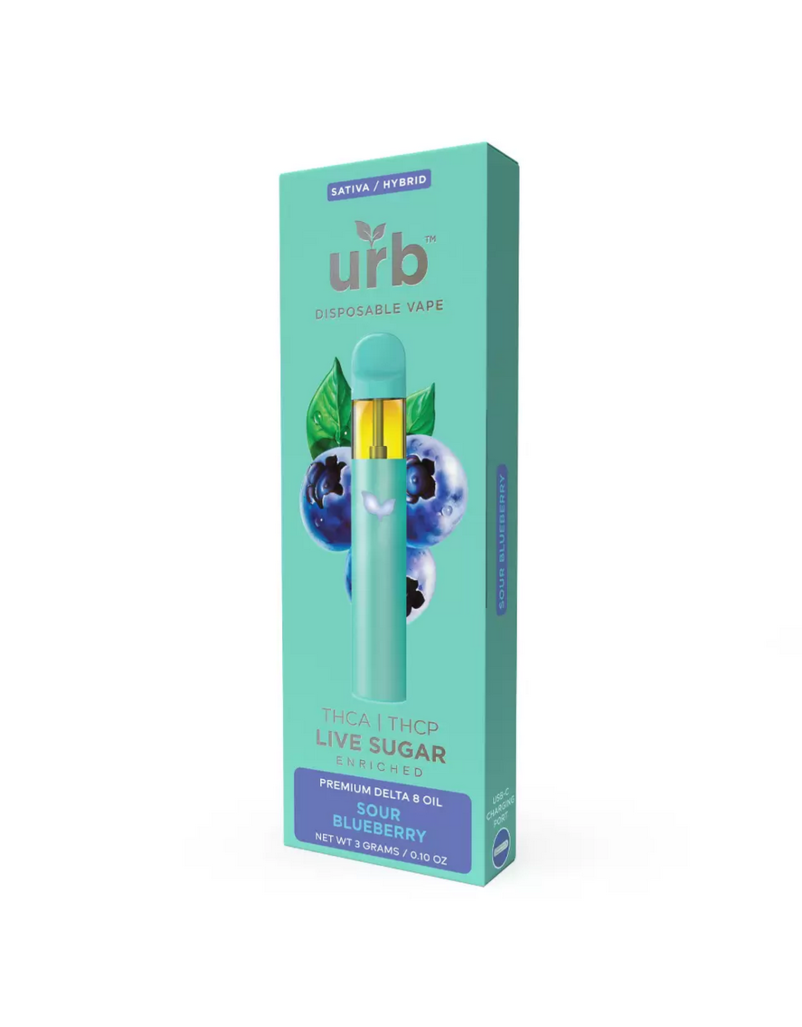URB URB Live Sugar THCa THCP Delta-8 3gr Disposable