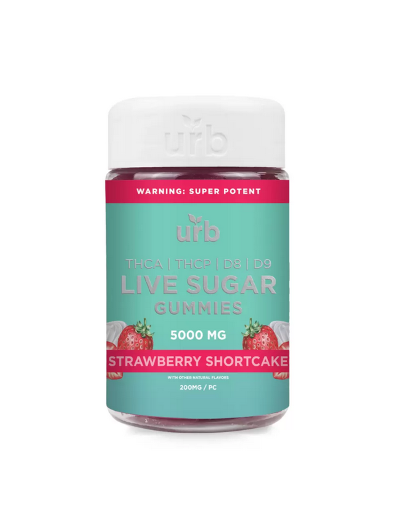 URB URB Live Sugar Gummies THCa THCP Delta-8 Delta-9 200mg 25ct