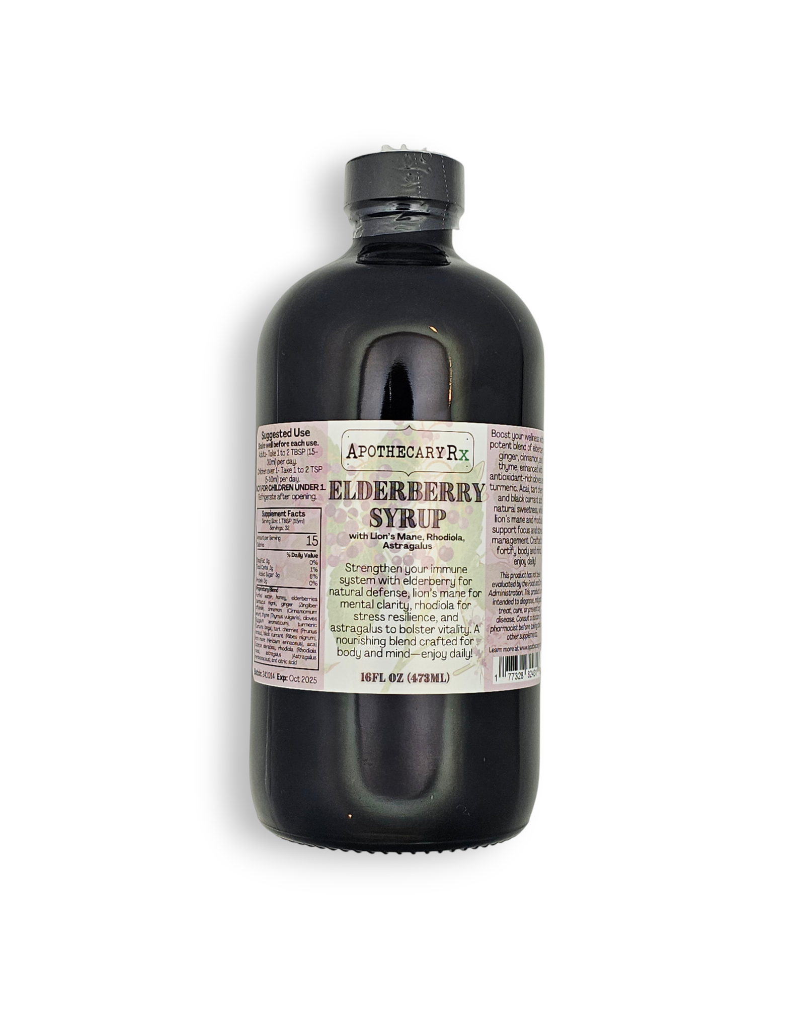 Botanical Enlightenment Botanical Enlightenment Elderberry Immune-Boosting Syrup