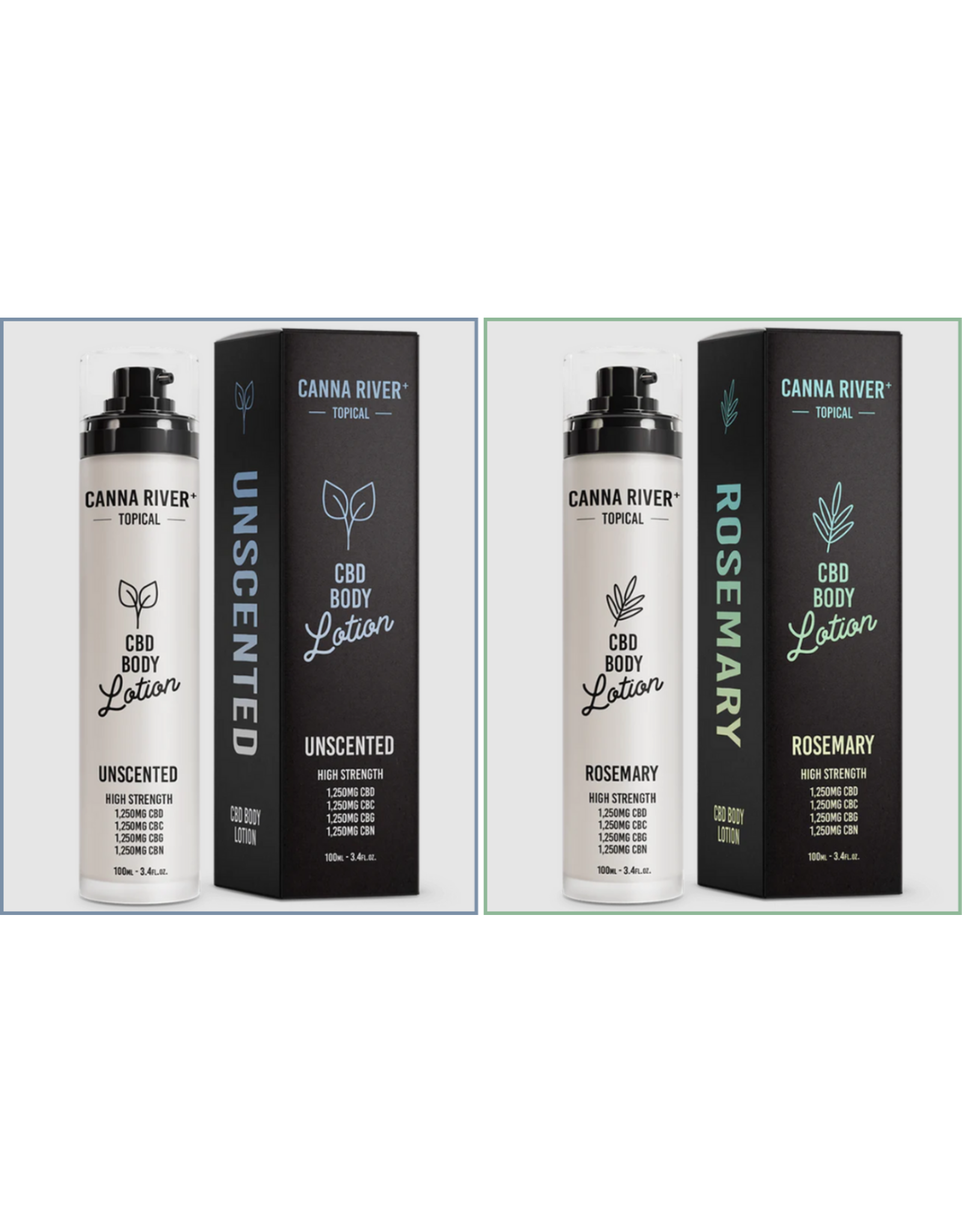 Canna River Canna River 5000mg CBD CBC CBN CBG 1:1:1:1 Body Lotion 3.4oz