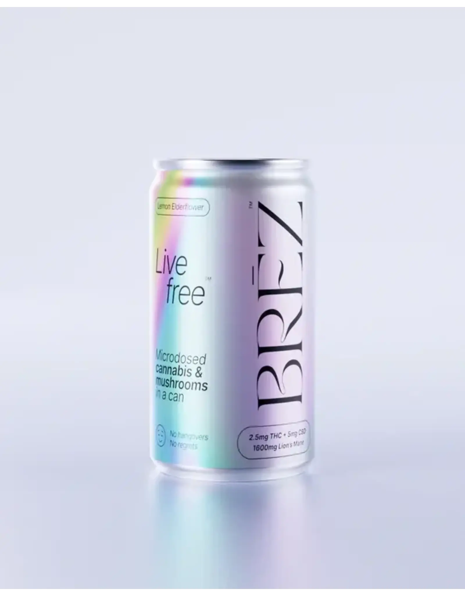 Brez Lemon Elderflower 2.5mg THC 5mg CBD Lions Mane 7.5oz