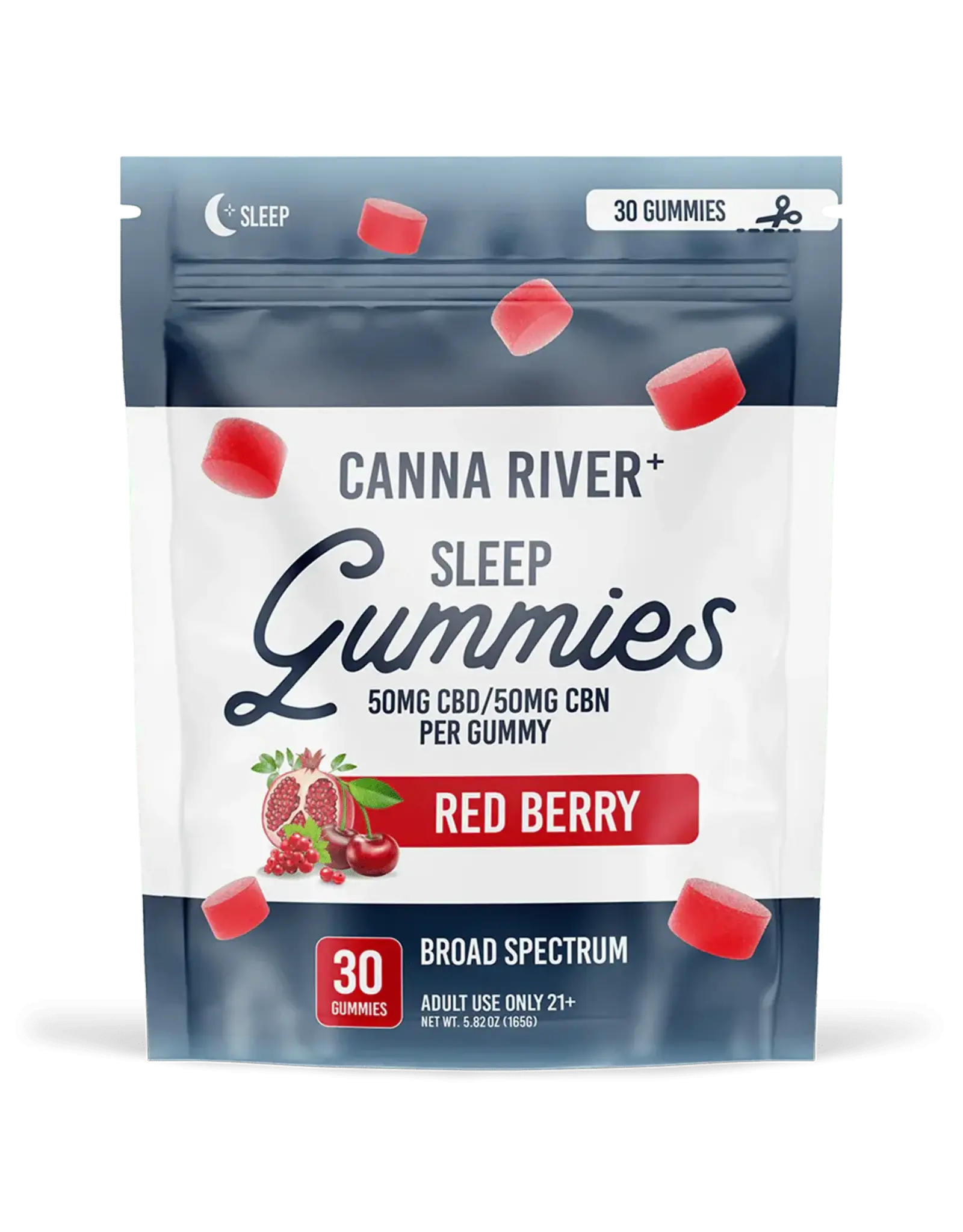 Canna River Canna River 100mg CBD CBN 1:1 Sleep Gummies 30ct