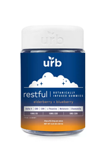 URB 25mg Restful Botanically Infused Delta-9 CBD CBN 2:1:1 Gummies 30ct