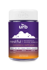 URB URB 25mg Restful Botanically Infused Delta-9 CBD CBN 2:1:1 Gummies 30ct