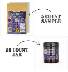 Apothecary Rx 50mg Full Spectrum CBD CBN Vegan Sleep Gummies