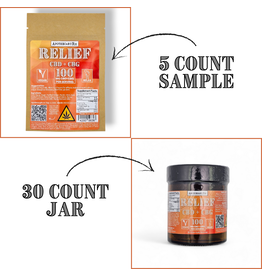 Apothecary Rx 100mg Full Spectrum CBD CBG Vegan Relief Gummies