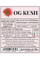 Apothecary Rx Apothecary Rx 3g Delta-8 Disposable Personal Vaporizer