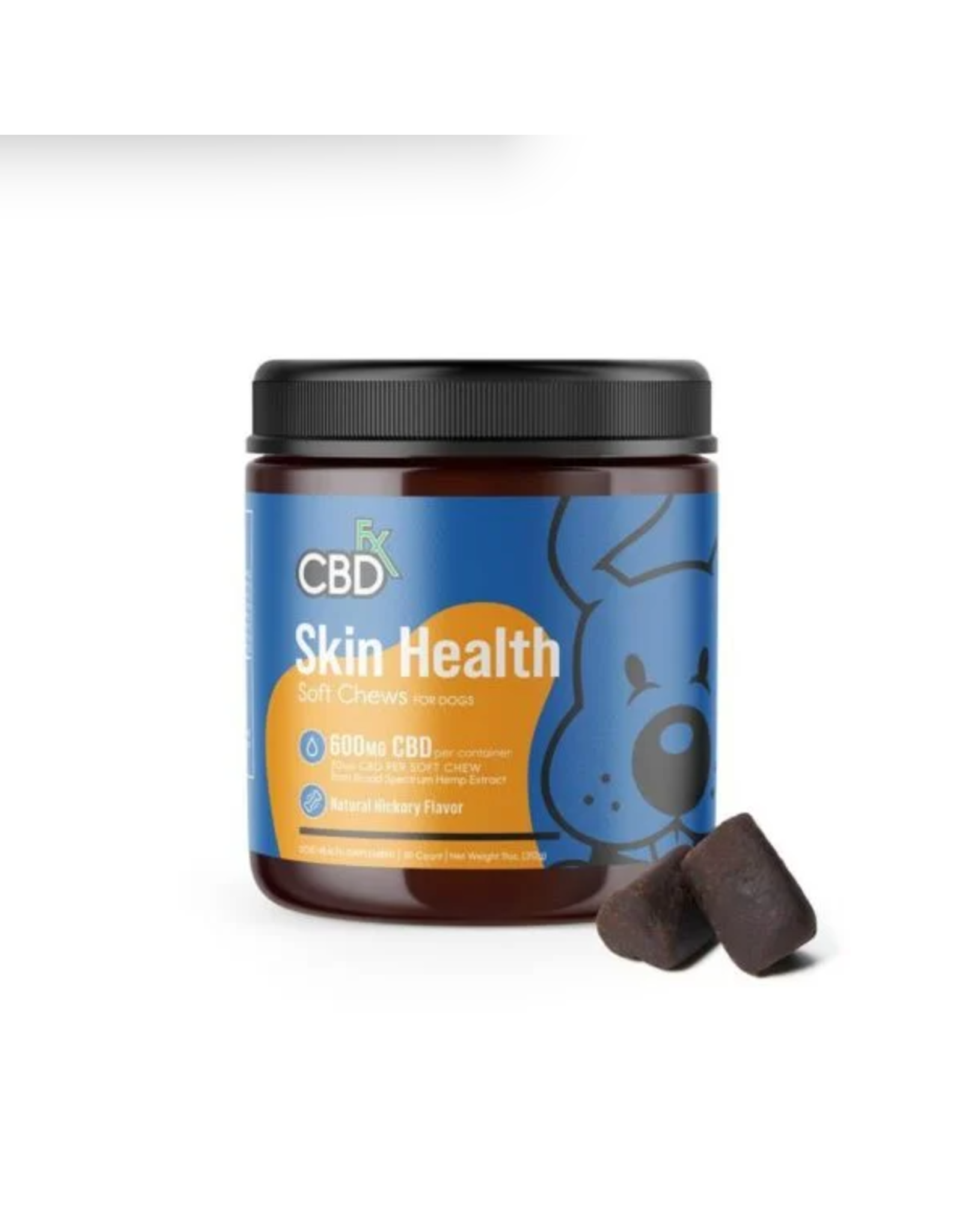CBDfx CBDFx Broad Spectrum CBD Skin Health Soft Chews for Dogs 600mg 30 Count